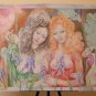 Painting Mdoerno Pop Art Years 1980's Nude Feminine Portrait Of Woman P33.9