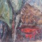 Painting Antique Signed Pancaldi Portrait Young Of People oil On Board 900