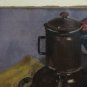 Old Painting oil On Linen Signed A. Costa Nature Still Painting Vintage BM40