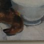Old Painting oil On Linen Signed A. Costa Nature Still Painting Vintage BM40