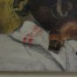Old Painting oil On Linen Signed A. Costa Nature Still Painting Vintage BM40