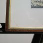 Antique Frame Wooden 12 3/8x9 1/8in With engraving Hunting at The Fox Free G31
