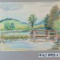 Old Drawing Signed Bischoff Years 60 Neulingen F&Atilde;&frac14;rstenberg Germany BM53.2