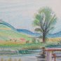 Old Drawing Signed Bischoff Years 60 Neulingen F&Atilde;&frac14;rstenberg Germany BM53.2