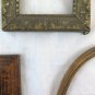 Three Old Frames Vintage Square Rectangular Oval Wooden Paintings BM42