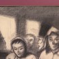Pierre Eugène Duteurtre Dut 1911-1989 Old Drawing Signed Painting BM51