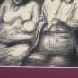 Pierre Eugène Duteurtre Dut 1911-1989 Old Drawing Signed Painting BM51