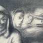 Pierre Eugène Duteurtre Dut 1911-1989 Old Drawing Signed Painting BM51