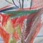 Old Drawing Sketch Vase Flowers Opera Of Master G.Pancaldi P28.7