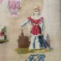 Antique Embroidery A Needlepoint Denmark 1860 Sampler Needlework Cross Stitch