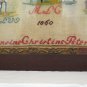 Antique Embroidery A Needlepoint Denmark 1860 Sampler Needlework Cross Stitch
