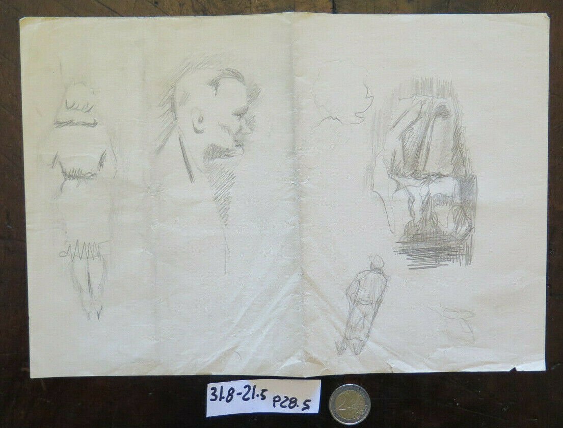 Old Sketch Studio Preparatory Drawing Shapes Author G.Pancaldi P28.5