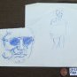 Drawing Sketch On Basket Studio For Shapes Man's Vintage Years 50 60 P28.7