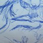 Drawing Sketch On Basket Studio For Shapes Man's Vintage Years 50 60 P28.7