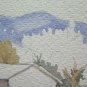 Small Painting Sketch Watercolour Signed landscape View Case 11x8 5/16in P14