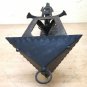 Post Wrought Iron Forged Hand Lantern Vintage Chandelier Artisan Ch