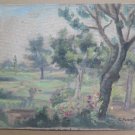 Landscape Countryside Painting Antique Painting To oil Signed Original 29x23 p3