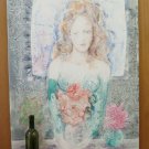Nude Feminine Popart Pop Painting Watercolour Blossom Floral Years' 80 P35