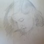 Drawing Antique On Basket Portrait Feminine Opera Painter Gaetano Pancaldi P28