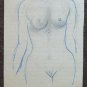 Drawing Antique Nude Studio For Body Human 1940 About Pencil On Basket P28.6