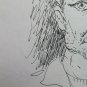 Drawing Sketch Portrait Male Pen On Basket Years 60 2.5oz Pancaldi P28.8