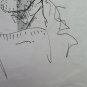 Drawing Sketch Portrait Male Pen On Basket Years 60 2.5oz Pancaldi P28.8