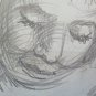 Drawing Antique Studio Preparatory Portrait Maiden Sketch Original P28.5