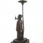 Sculpture Bronze Antique Table Lamp Well Badis Lumiere D'Algerie BM8