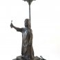 Sculpture Bronze Antique Table Lamp Well Badis Lumiere D'Algerie BM8