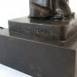 Sculpture Bronze Antique Table Lamp Well Badis Lumiere D'Algerie BM8
