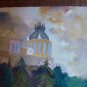 Old Painting Not Finished View Madrid Centrepiece Building Metropolis MD8