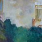 Old Painting Not Finished View Madrid Centrepiece Building Metropolis MD8