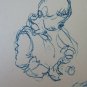 Drawing Antique Sketch Signed Reinoltz 1935 Studio Portrait Little Girl BM53.2