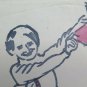 Old Drawing On Basket Portrait Little Girl Sketch Sketching Studio Painter P28.8