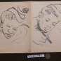 Old Drawing A Marker Basket Sketch Studio Figure Male Period P28.5