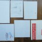 Six drawings Antique With Studio For Faces Human Pencil Pen Paper Years 50 P28.6