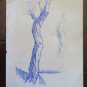 Antique Drawing Pen On Card Drawing Original Of Painter G.Pancaldi P28