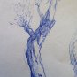 Antique Drawing Pen On Card Drawing Original Of Painter G.Pancaldi P28