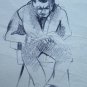 Drawing Antique Studio Figure Pencil On Basket Years 40 Sketch Sketching P28.6
