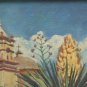 Texas Mission St José St Antonio Tx Old Painting oil landscape BM51