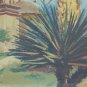 Texas Mission St José St Antonio Tx Old Painting oil landscape BM51
