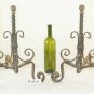 Andirons For Fireplace Antique Wrought Iron Couple Firedogs