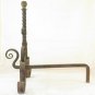 Andirons For Fireplace Antique Wrought Iron Couple Firedogs
