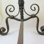 Andirons For Fireplace Antique Wrought Iron Couple Firedogs