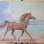 Painting Modern A Technical Mixed oil Watercolour With Horse To Galloping P33.1