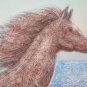 Painting Modern A Technical Mixed oil Watercolour With Horse To Galloping P33.1