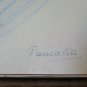 Painting Vintage 1960's Abstract Technical Of Frost Original Signed p15