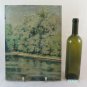 Painting Antique landscape River Signed Gauge Piedmont Beginning Century BM43
