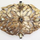 Chandelier Ceiling Light Wall Wrought Iron A Leaves Laurel Vintage CH8