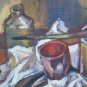 Painting Antique Painting To oil Inside With Items D' Daily Use Original p9